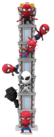 Rote Spider-Man Überraschungsbox mit 8cm Höhe und Tower Serie Design