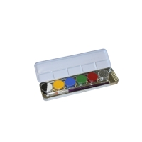 Palette mit 6 verschiedenen Farben, darunter Glitzer und...