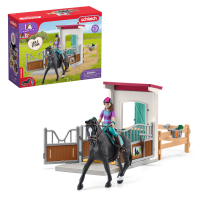 Schleich Horse Club Pferdebox mit Lisa - Detailgetreues...