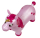 Idena Hüpfpferd Einhorn mit Sternen pink 59x23x53cm