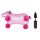 Idena Hüpfpferd Einhorn mit Sternen pink 59x23x53cm