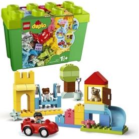 LEGO Duplo Deluxe Steinebox mit verschiedenen Bausteinen in bunten Farben und praktischem Aufbewahrungskoffer.