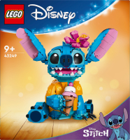 LEGO Disney Classic Stitch Bausteine Set mit Figuren von Stitch, Lilo und einem Blumenstrauß