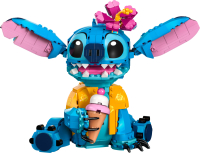 LEGO Disney Classic Stitch Bausteine Set mit Figuren von Stitch, Lilo und einem Blumenstrauß