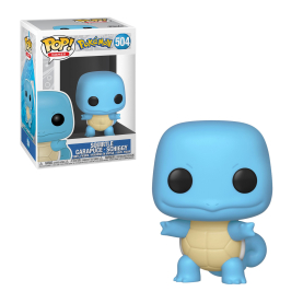 Blau-weiße Sammelfigur des Pokémon Squirtle mit niedlichem Design.