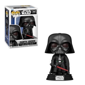 Schwarzes T-Shirt mit Darth Vader Motiv und Pop Star Wars Logo.