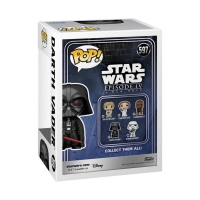 Schwarzes T-Shirt mit Darth Vader Motiv und Pop Star Wars Logo.
