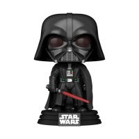 Schwarzes T-Shirt mit Darth Vader Motiv und Pop Star Wars Logo