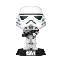 Weißes T-Shirt mit Stormtrooper-Aufdruck und Rundhalsausschnitt aus Baumwolle