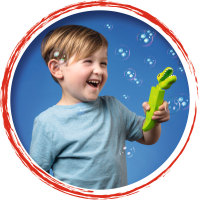 Pustefix Seifenblasen Bubblegator - Spielzeug für endlosen Seifenblasenspaß mit Alligator-Design