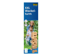 XXL Wackelturm aus Holz, 54 Teile, FSC-zertifiziert.