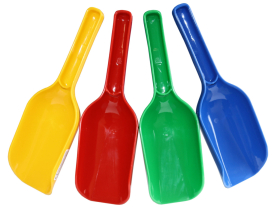 Iden Basic Mehlschaufel 23cm 4fach sortiert