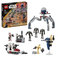 Lego Star Wars Clone Trooper und Battle Droid Figuren.