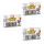 Kleid in Schwarz mit weißem Aufdruck und kurzen Ärmeln.