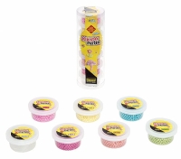 Pastellfarbene Kleisterperlen im 6er-Pack, je 8g, ideal...