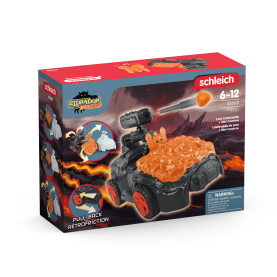 Schleich Eldrador Lava Crashmobil mit beweglichen Rädern und detailreicher Vulkan-Optik.