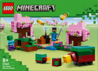Baukasten Lego Minecraft: Der Kirschblütengarten mit detailreichen Blöcken und Spielfiguren