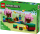 Baukasten Lego Minecraft: Der Kirschblütengarten mit detailreichen Blöcken und Spielfiguren.
