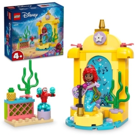 Buntes LEGO Disney Princess Set Arielles Musikbühne mit Figuren und Zubehör.