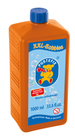 Pustefix Nachfüllflasche für XXL Bubbles mit 1000ml - ermöglicht langanhaltenden Seifenblasenspaß.