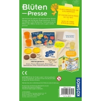 Experimentierkasten mit Blütenpresse für kreative Naturbeobachtungen und DIY-Projekte.