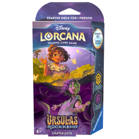 Ravensburger Starter Deck Disney Lorcana - Ursulas Rückkehr mit Bernstein und Amethyst Kartenspiel.