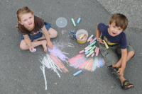 Idena Straßenmalkreide 7 Farben 20 Stück Box