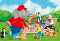 Puzzle Benjamin Blümchen im Zoo, 3x24 Teile, bunte...