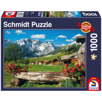 Puzzle Blick ins Bergidyll mit 1000 Teilen, detailreichem...
