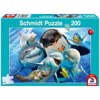 Puzzle Unterwasser Freunde mit 200 Teilen, bunt gestaltet...