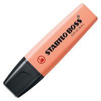Pastellfarbener Textmarker in Pfirsich mit hoher...