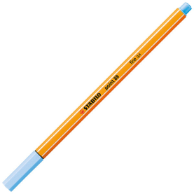 Blauer Fineliner Point 88 mit feiner Spitze und eisblauer Tinte.