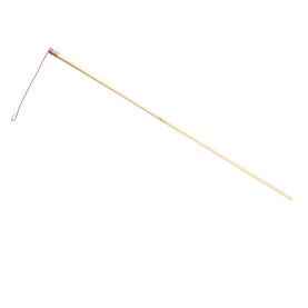 Hölzerner Laternenstab mit 50cm Länge und Draht-Halterung für Laternen.