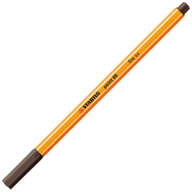 Schwarzer Fineliner Point 88 mit feiner Spitze in der Farbe Umbra.