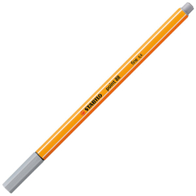 Feiner Fineliner in Mittelgrau mit präziser Spitze für detailgenaues Schreiben und Zeichnen.