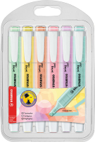 Pastellfarbene Textmarker im 6er Etui mit...