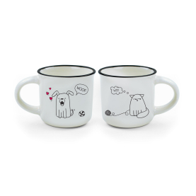 Legami Espressotassen Hund und Katze 2 Stück