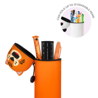 Legami 2-in-1-Federmäppchen aus Silikon - Kawaii Tiger