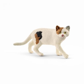 Handbemaltes Modell einer amerikanischen Katze aus der Schleich Farm World Kollektion.