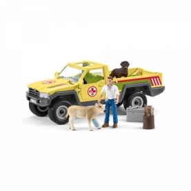 Buntes Spielset Tierarztbesuch von Schleich mit verschiedenen Figuren und Zubehör für fantasievolles Spielen.