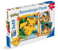 Ravensburger Kinderpuzzle Pokémon 3x 49 Teile