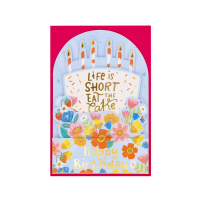 Legami Pop Up Karte Birthday Cake Blumen