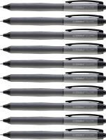 Schwarzer Gelschreiber mit ergonomischem Design und...