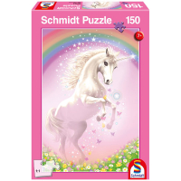 Rosa Einhorn Puzzle mit 150 Teilen von Schmidt Spiele.