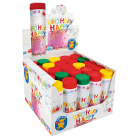 Pustefix Seifenblasen Happy Birthday 42ml 3fach sortiert