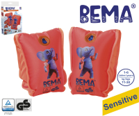 BEMA Schwimmflügel Sensitive für 1-6 Jahre bis 30gk orange/blau 14,5x19,5cm 2 Stück