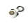 Schicker Schlüsselanhänger aus Leder mit silbernem Ring für Apple AirTag.