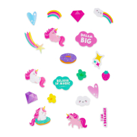 Legami Fahrradsticker Ride With Style Unicorn reflektierend