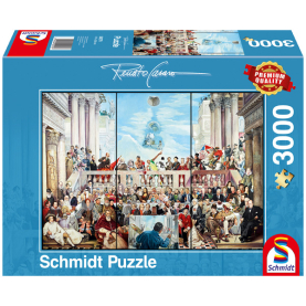 Puzzle So vergeht der Ruhm der Zeit mit 3000 Teilen, detailreicher Illustration und hochwertiger Verarbeitung.