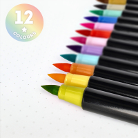 Legami Pinselstifte Brush Markers pastell 12 Stück